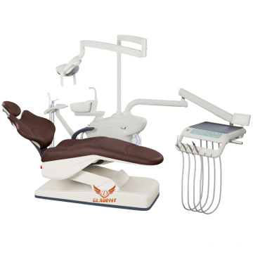 Silla dental aprobada por CE e ISO con cojín de cuero de micro fibra suave